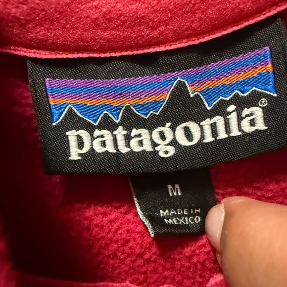 Patagonia Women's Vibrant Red Half-Zip Pullover - Picture 2 of 6